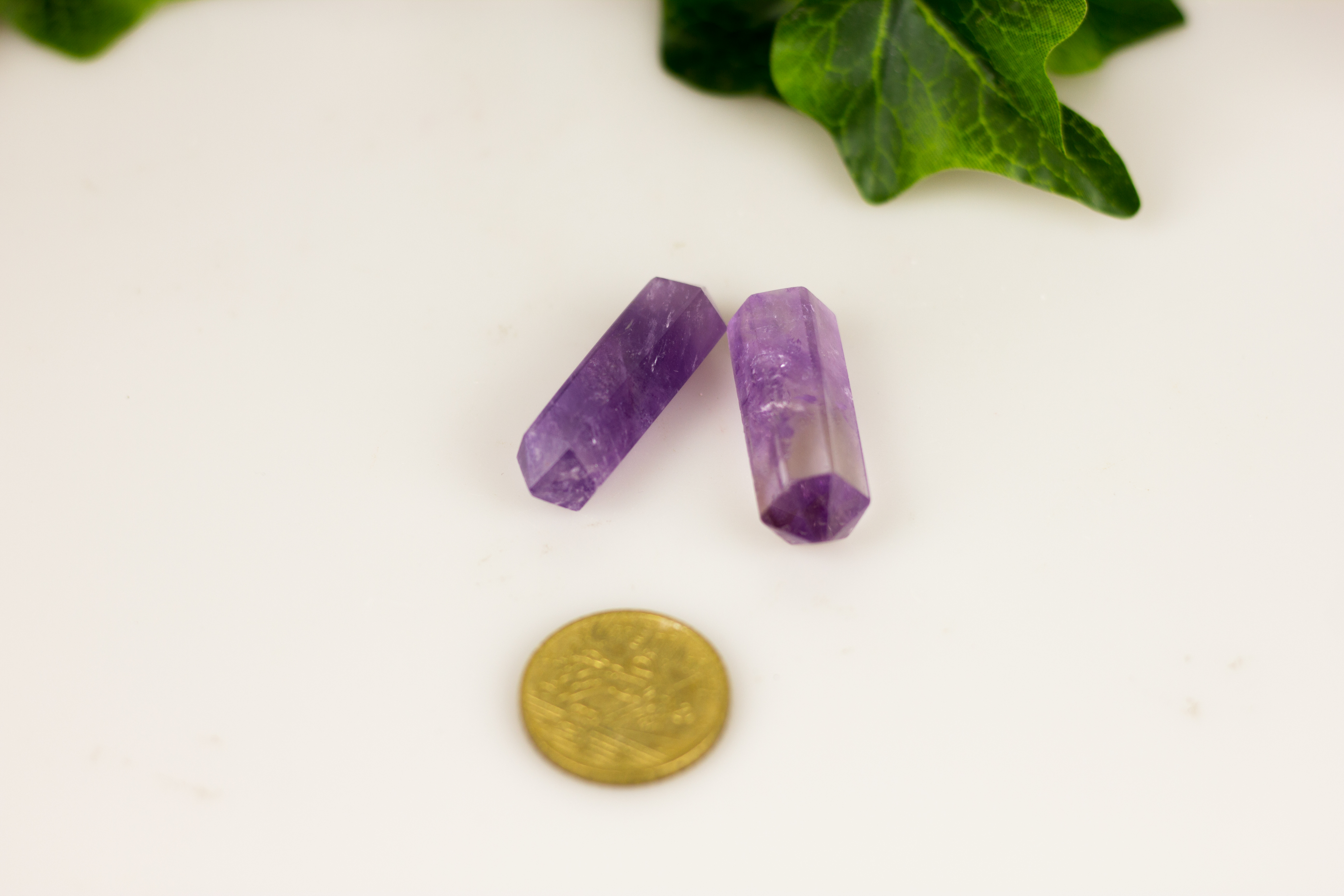 Amethyst Doppelender geschliffen ca. 4 - 5 cm