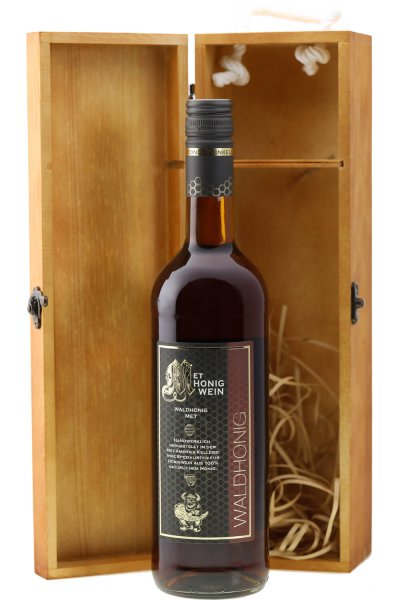 Weinkiste für Flaschen Wein / Geschenk Box aus Holz mit Klappdeckel