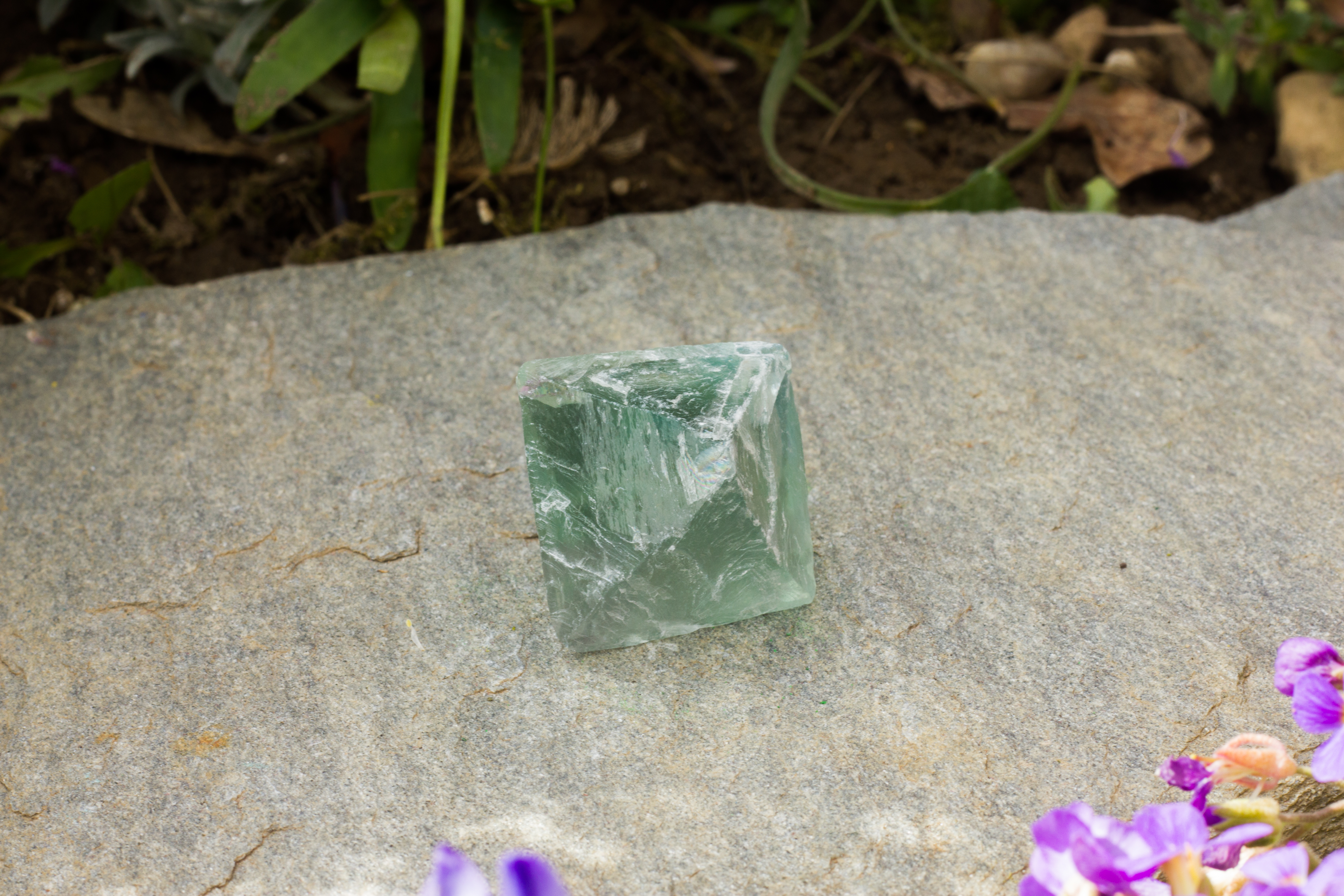 Fluorit Spalt-Oktaeder, 4,5cm