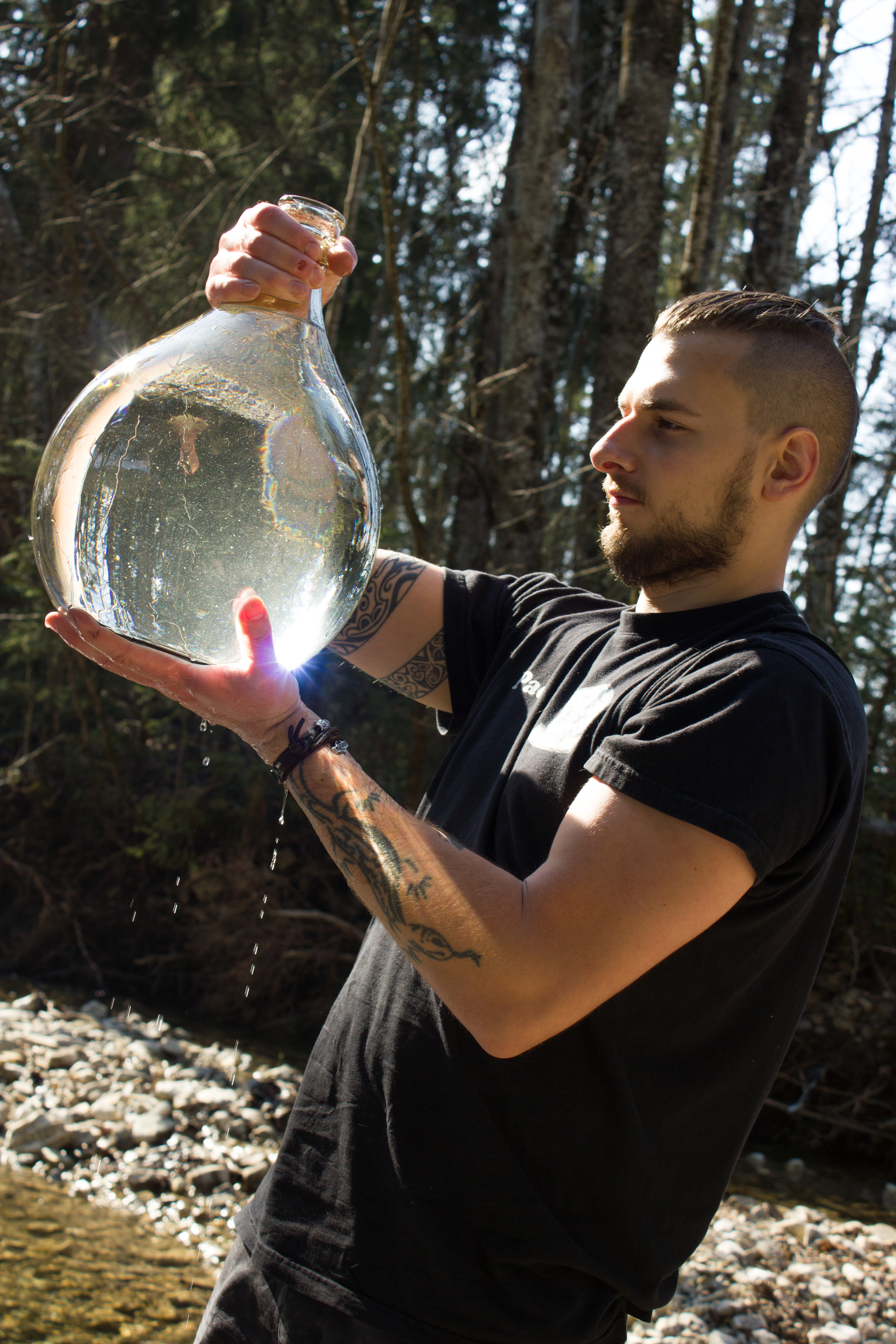 Moonshine - Mondwasser mit Heilsteinherzen