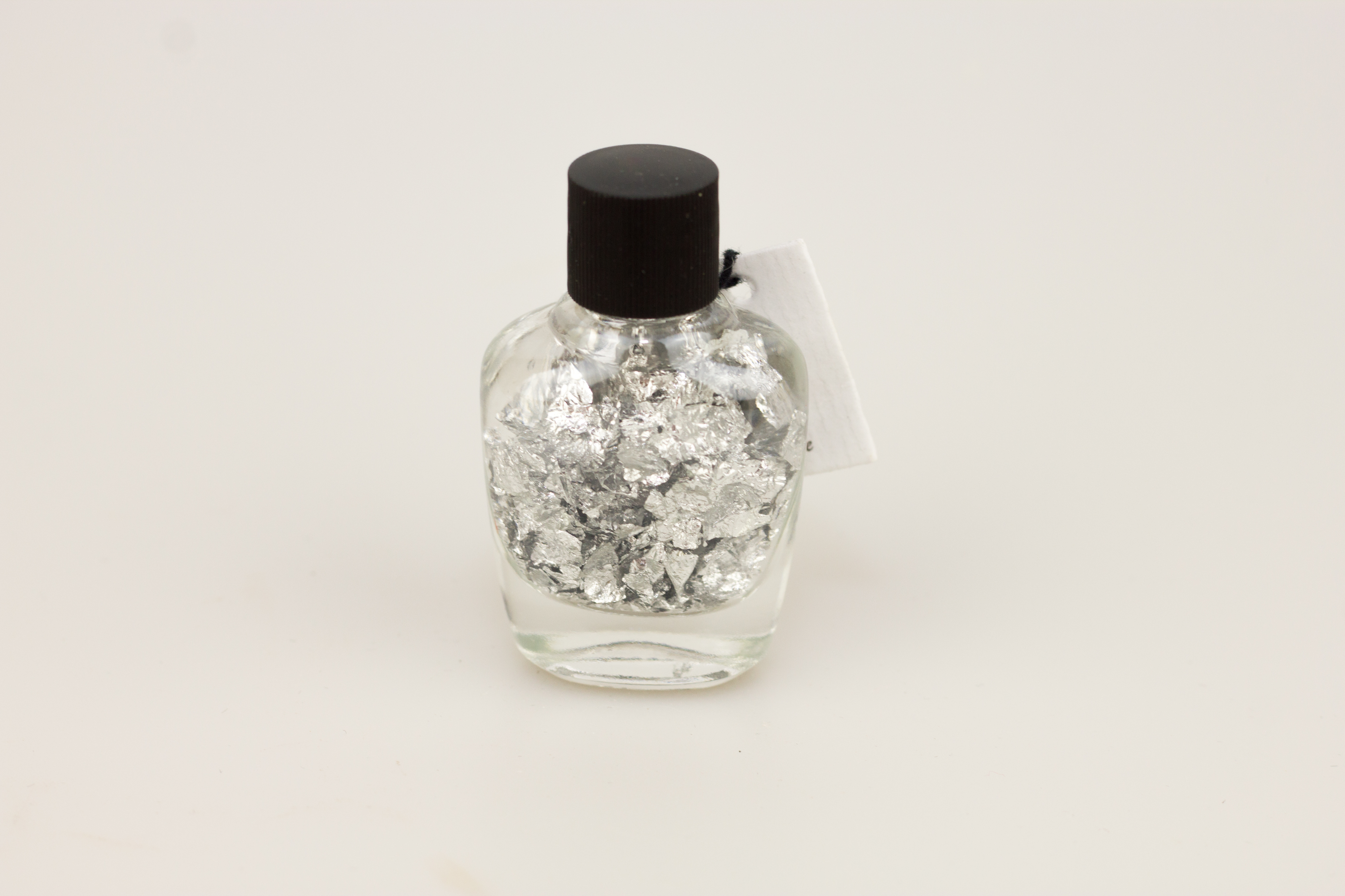 Silber - Silberfläschchen - Silberflocken - echtes Silber